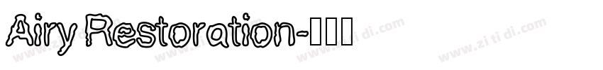 Airy Restoration字体转换
